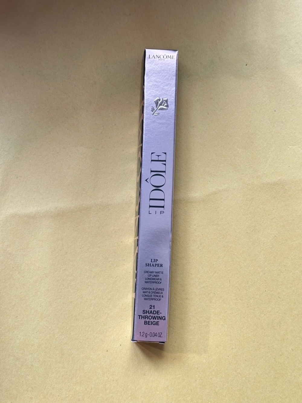 New! Lancôme L'Idôle Lip Shaper - Shade 21 Throwing Beige